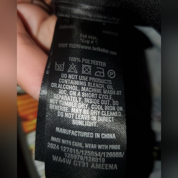 TED BAKER Ameena Floral Jogger Black Size 0 XS - Picture 5 of 5